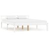 vidaXL Cadre de lit sans matelas blanc bois de pin massif 140x200 cm