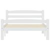 vidaXL Cadre de lit sans matelas blanc bois de pin massif 90x200 cm