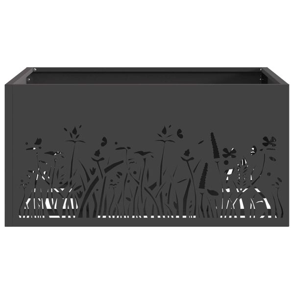 vidaXL Braise Noir 60 x 60 x 30 cm Acier