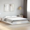 vidaXL Cadre de lit sans matelas blanc 160x200 cm bois d'ing&eacute;nierie