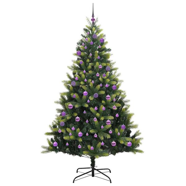 vidaXL Arbre de No&euml;l artificiel en silicone flexible 300 LEDs 240 cm