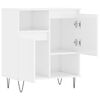 vidaXL Buffet Blanc brillant 60x35x70 cm Bois d'ing&eacute;nierie