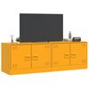 vidaXL Meubles TV 2 pcs jaune moutarde 67x39x44 cm acier