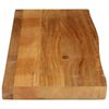 vidaXL Dessus de table &agrave; bord vivant 110x20x3,8cm bois massif manguier