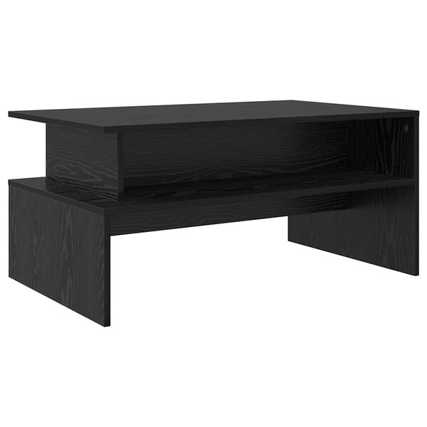 vidaXL Table basse Chêne noir 90 x 55 x 42,5 cm Bois d'ingénierie