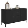 vidaXL Buffet noir 100x36x60 cm bois d'ing&eacute;nierie