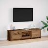 vidaXL Armoire TV avec LEDs avec tiroir Bois Ancien 140 x 34 x 40 cm