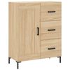 vidaXL Buffet haut Chêne sonoma 69,5x34x180 cm Bois d'ingénierie