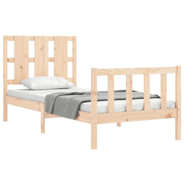 vidaXL Cadre de lit sans matelas 90x190 cm bois de pin massif