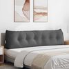 vidaXL Coussin de Dos Gris fonc&eacute; 180 x 24 x 50 cm tissu