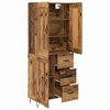 vidaXL Haut Armoire Bois Ancien 69,5 x 34 x 180 cm Bois d'ing&eacute;nierie