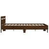 vidaXL Cadre de lit sans matelas chêne marron 140x200 cm
