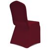 vidaXL Housses &eacute;lastiques de chaise Bordeaux 24 pcs