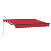 vidaXL Auvent r&eacute;tractable &eacute;lectrique Rouge et Anthracite 3,5 x 2,5 m
