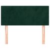 vidaXL T&ecirc;te de lit Vert fonc&eacute; 90x5x78/88 cm Velours