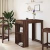 vidaXL Table de bar chêne marron 102x70x103,5 cm bois d'ingénierie