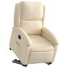 vidaXL Fauteuil inclinable Crème Tissu