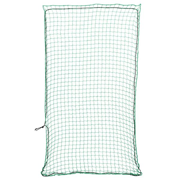 vidaXL Filet pour remorque avec corde &eacute;lastique vert 4,5x2,5 m PP