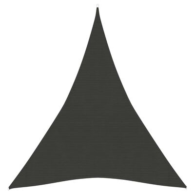 vidaXL Voile d'ombrage 160 g/m² Anthracite 3x4x4 m PEHD