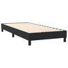 vidaXL Sommier &agrave; lattes de lit avec matelas et LED noir 80x220 cm velours