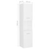 vidaXL Ensemble de meubles de salle de bain Blanc Bois d'ing&eacute;nierie