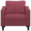 vidaXL Fauteuil Rouge bordeaux 60 cm Tissu