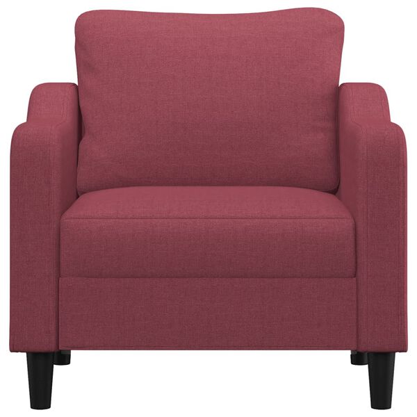 vidaXL Fauteuil Rouge bordeaux 60 cm Tissu