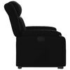 vidaXL Fauteuil inclinable Noir Similicuir