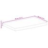vidaXL Dessus de table à bord vivant 40x20x3,8 cm bois massif manguier