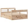 vidaXL Cadre de lit sans matelas 150x200 cm bois de pin massif
