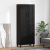 vidaXL Haut Armoire Ch&ecirc;ne noir 69,5 x 34 x 180 cm Bois d'ing&eacute;nierie