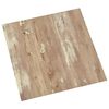 vidaXL Planches de sol 5,11 m&sup2; 55 pcs PVC Cr&egrave;me et Marron Clair