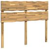 vidaXL T&ecirc;te de lit en bois brut ROSTOCK Blanc 140 cm