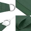 vidaXL Voile parasol tissu oxford triangulaire 5x5x6 m vert foncé