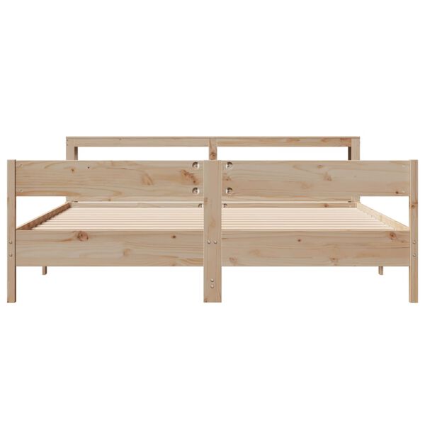 vidaXL Cadre de lit sans matelas 200x200 cm bois massif de pin