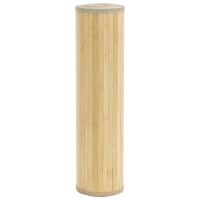 vidaXL Tapis rectangulaire naturel clair 70x500 cm bambou