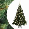 vidaXL Arbre de No&euml;l Artificiel avec Boule 120 cm 150 LED Blanc chaud