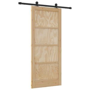 vidaXL Porte coulissante ORKDAL 86 x 198,5 cm Bois de pin massif