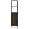 vidaXL Buffet haut chêne marron 68x35x139 cm bois d'ingénierie métal