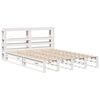 vidaXL Cadre de lit sans matelas blanc 140x200 cm bois de pin massif
