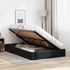 vidaXL Lit de Rangement avec matelas Noir 120 x 200 cm Faux cuir