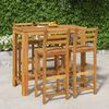 vidaXL Ensemble de bar de jardin 5 pcs bois d'acacia solide