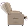 vidaXL Fauteuil inclinable &eacute;lectrique Cappuccino Similicuir