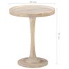 vidaXL Table d'appoint &Oslash;60x75 cm Bois de manguier massif