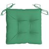 vidaXL Coussins de chaise lot de 2 vert 50x50x7 cm tissu oxford
