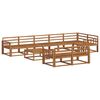 vidaXL Ensemble de canap&eacute;s d'ext&eacute;rieur 9 pcs Naturel