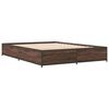 vidaXL Cadre de lit sans matelas chêne marron 140x200 cm