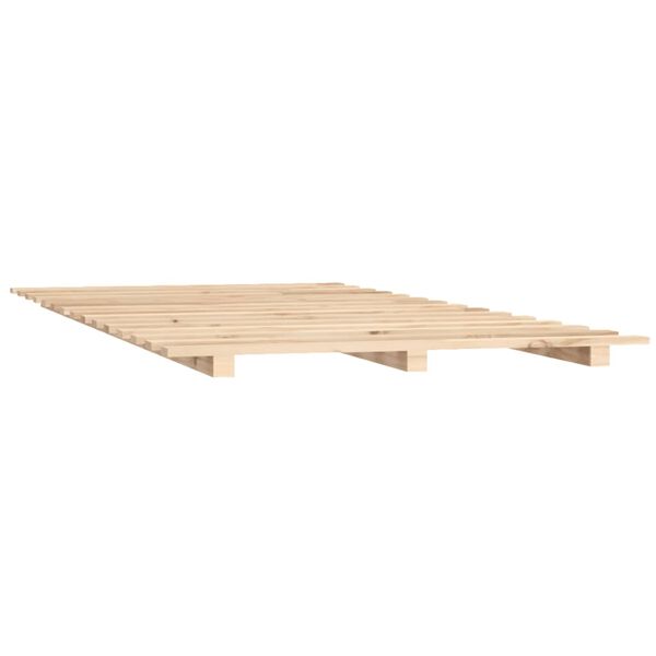 vidaXL Cadre de lit sans matelas 140x190 cm bois de pin massif