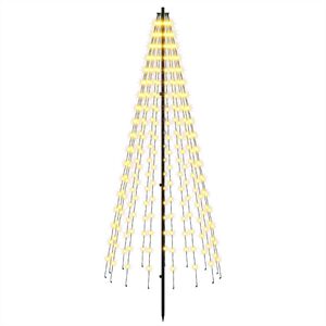 vidaXL Arbre de No&euml;l LED 165 cm 270 LED Blanc chaud Fer Noir