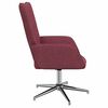 vidaXL Chaise de relaxation Rouge bordeaux Tissu